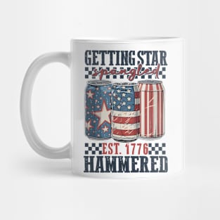 Getting Star Spangled Hammered, Funny America, 4th Of July, Party in the USA, Independence Day Mug